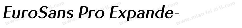 EuroSans Pro Expande字体转换